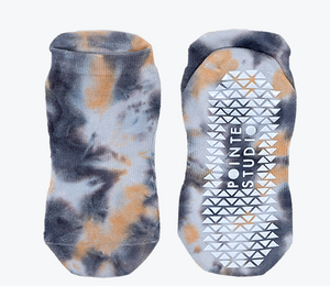 Grip Full Foot No Show Lavander Storm S/M