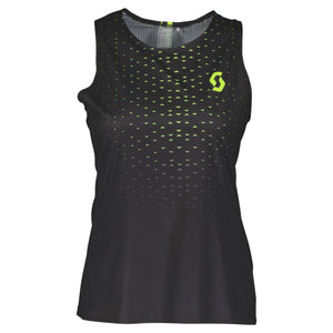 Scott trail run Tank mujer black yellow