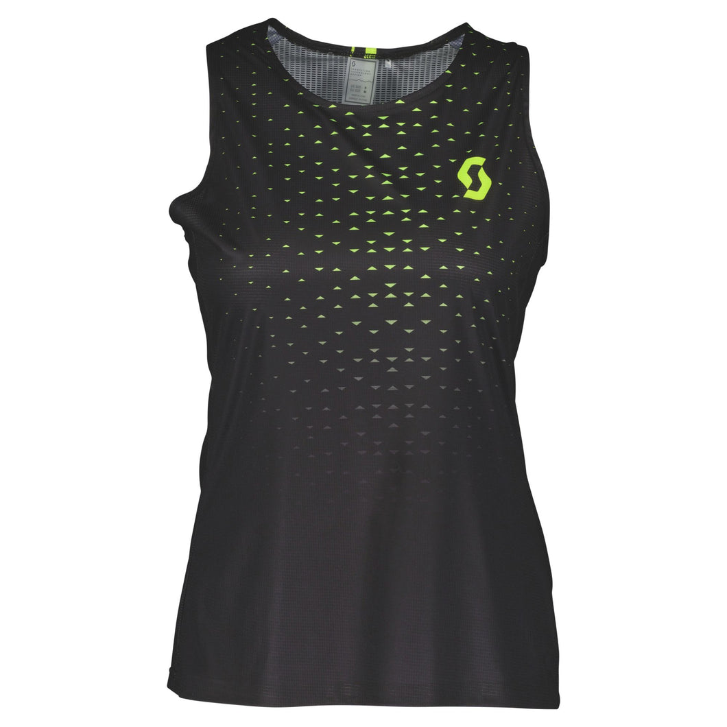 Scott trail run Tank mujer black yellow